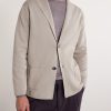 Cotton Crepe Knitted Blazer - FR