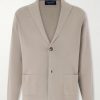 Cotton Crepe Knitted Blazer
