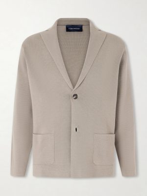 Cotton Crepe Knitted Blazer Cotton Crepe Knitted Blazer