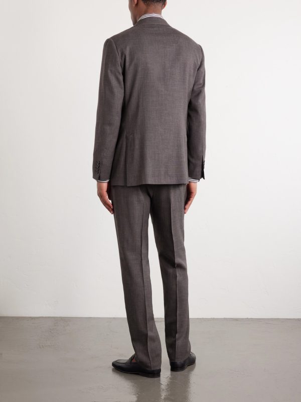 Wool, Linen and Silk-Blend Suit - BK Wool, Linen and Silk-Blend Suit - BK