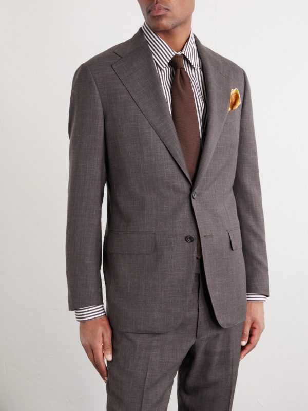 Wool, Linen and Silk-Blend Suit - E4 Wool, Linen and Silk-Blend Suit - E4