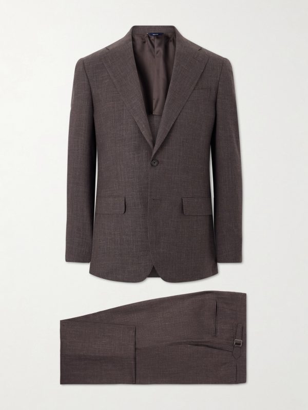 Wool, Linen and Silk-Blend Suit Wool, Linen and Silk-Blend Suit
