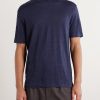 Linen-Blend T-Shirt - FR