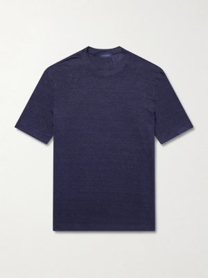 Linen-Blend T-Shirt Linen-Blend T-Shirt