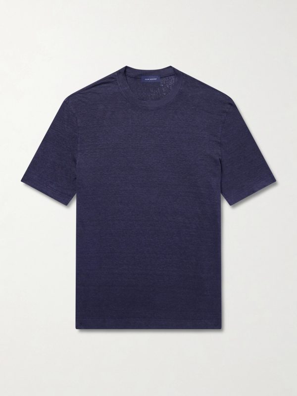 Linen-Blend T-Shirt