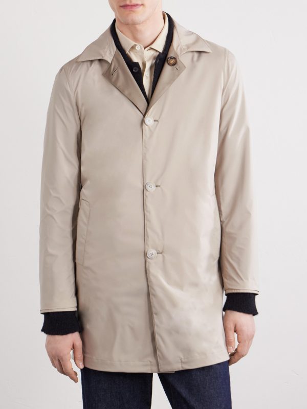 Reversible Wool-Twill Coat - E1