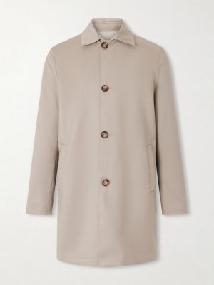 Reversible Wool-Twill Coat