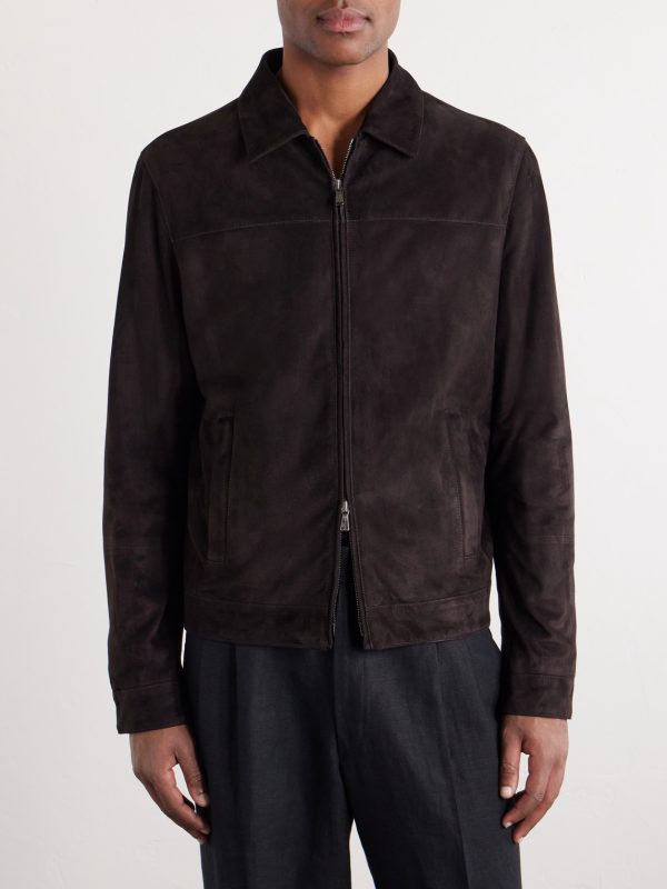 Suede Bomber Jacket - FR