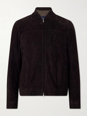 Suede Bomber Jacket