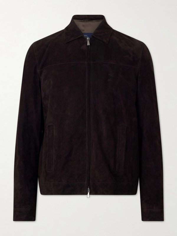 Suede Bomber Jacket