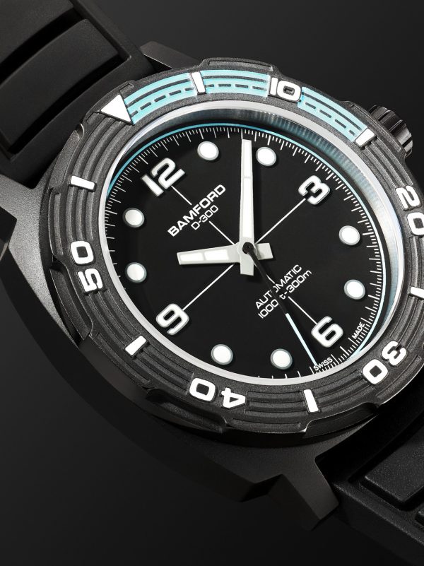 D-300 Automatic 42mm Ceramic and Rubber Watch, Ref. No. D3CEBLAAQ.D2RUBL - CU D-300 Automatic 42mm Ceramic and Rubber Watch, Ref. No. D3CEBLAAQ.D2RUBL - CU