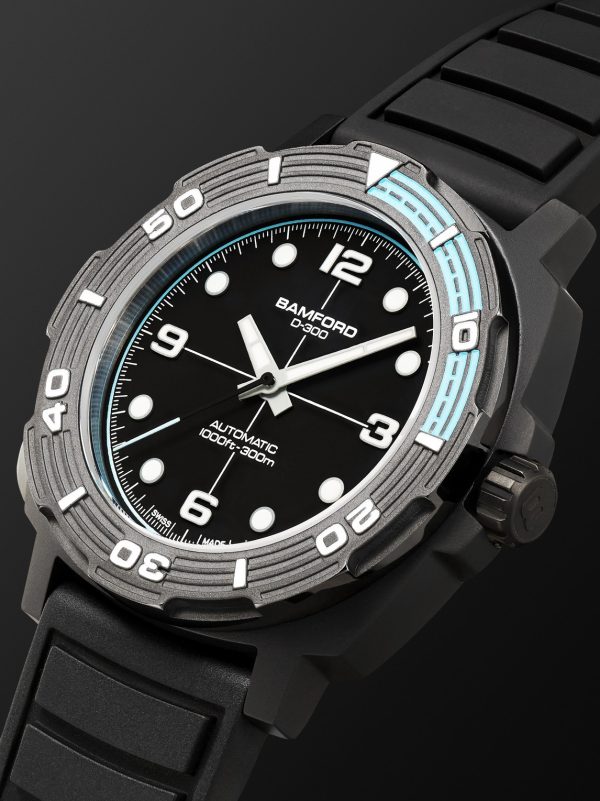 D-300 Automatic 42mm Ceramic and Rubber Watch, Ref. No. D3CEBLAAQ.D2RUBL - FR D-300 Automatic 42mm Ceramic and Rubber Watch, Ref. No. D3CEBLAAQ.D2RUBL - FR