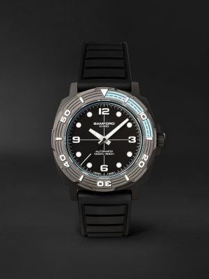 D-300 Automatic 42mm Ceramic and Rubber Watch, Ref. No. D3CEBLAAQ.D2RUBL D-300 Automatic 42mm Ceramic and Rubber Watch, Ref. No. D3CEBLAAQ.D2RUBL