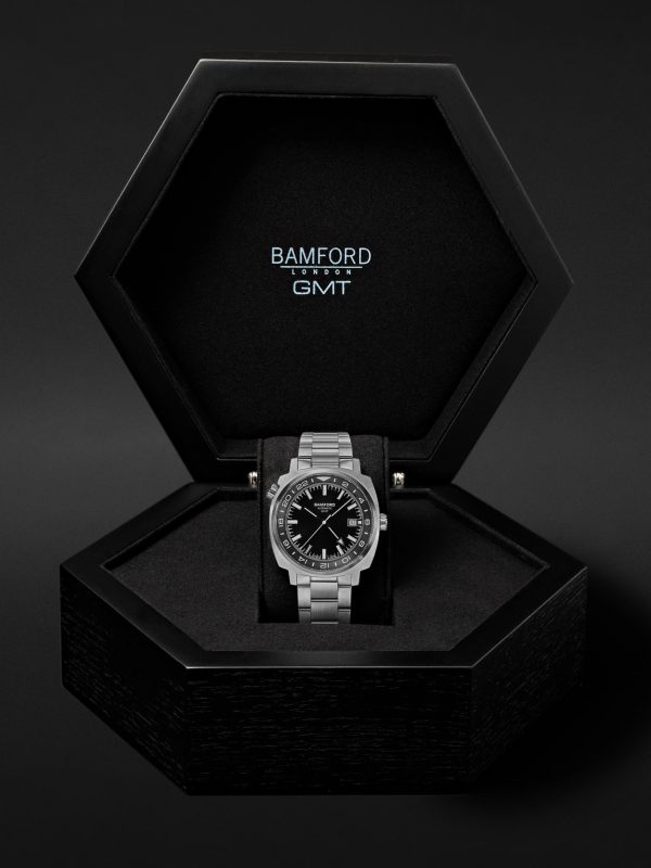 GMT Black Tie Automatic 40mm Stainless Steel Watch, Ref. No. GMSTSB.G1ST - E3 GMT Black Tie Automatic 40mm Stainless Steel Watch, Ref. No. GMSTSB.G1ST - E3
