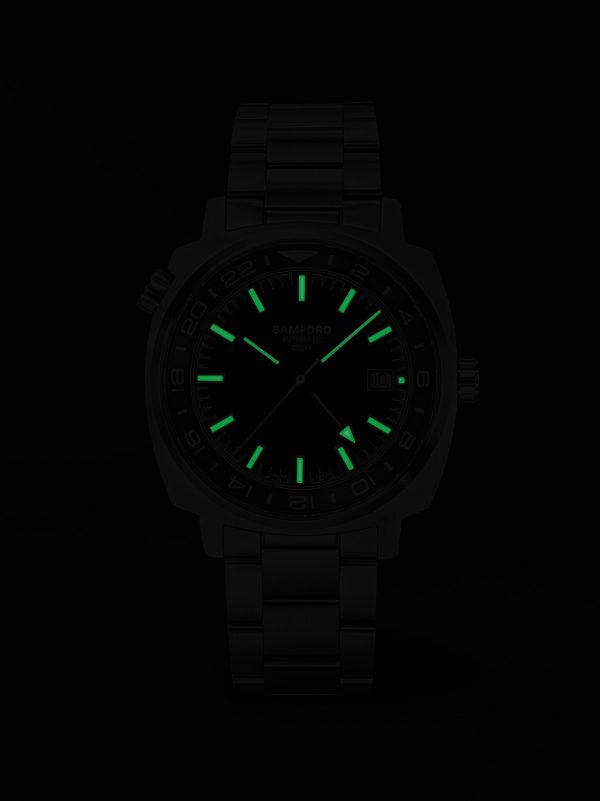 GMT Black Tie Automatic 40mm Stainless Steel Watch, Ref. No. GMSTSB.G1ST - E5 GMT Black Tie Automatic 40mm Stainless Steel Watch, Ref. No. GMSTSB.G1ST - E5