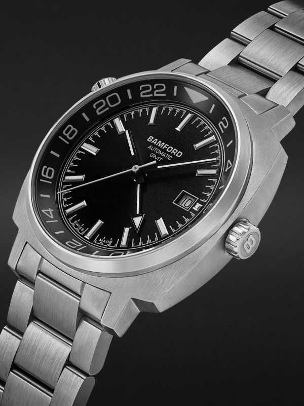 GMT Black Tie Automatic 40mm Stainless Steel Watch, Ref. No. GMSTSB.G1ST - FR GMT Black Tie Automatic 40mm Stainless Steel Watch, Ref. No. GMSTSB.G1ST - FR