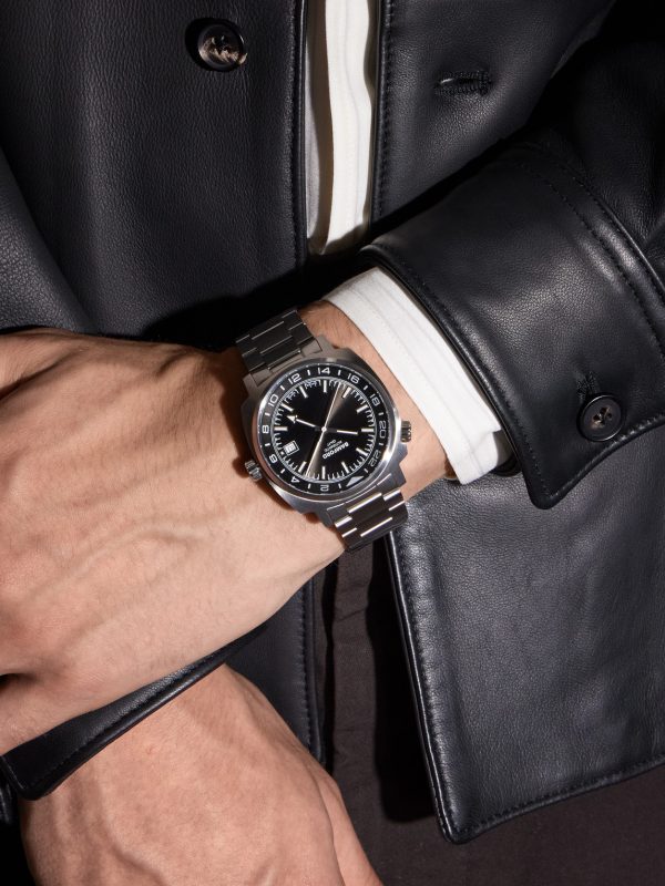 GMT Black Tie Automatic 40mm Stainless Steel Watch, Ref. No. GMSTSB.G1ST - OU GMT Black Tie Automatic 40mm Stainless Steel Watch, Ref. No. GMSTSB.G1ST - OU
