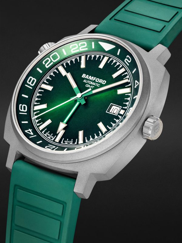 GMT Automatic 40mm Titanium and Rubber Watch, Ref. No. GMTISG.G1RURG - FR GMT Automatic 40mm Titanium and Rubber Watch, Ref. No. GMTISG.G1RURG - FR