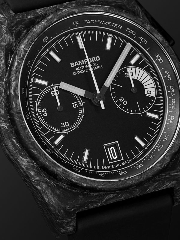 B347 Carbon Predator Automatic Chronograph 41.5mm Carbon Fibre and Rubber Watch, Ref. No. B3CABL.B2RUBL - CU