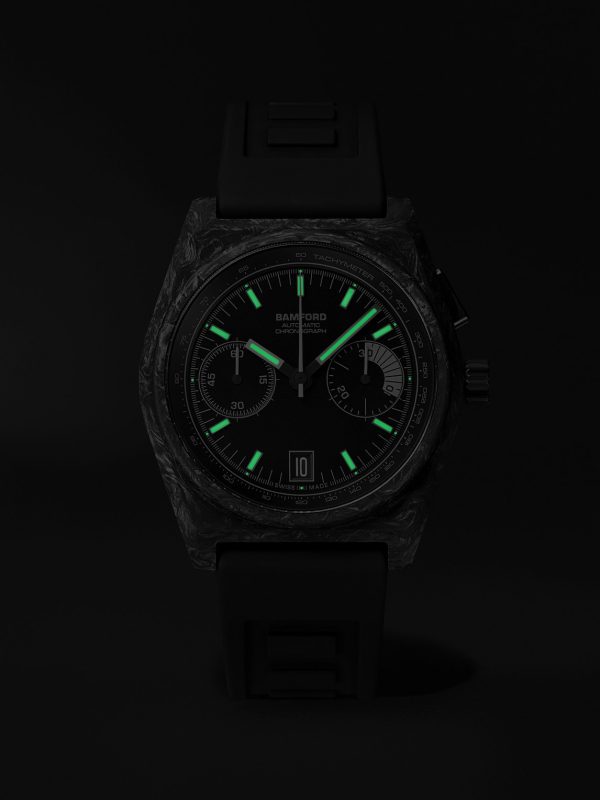 B347 Carbon Predator Automatic Chronograph 41.5mm Carbon Fibre and Rubber Watch, Ref. No. B3CABL.B2RUBL - E5