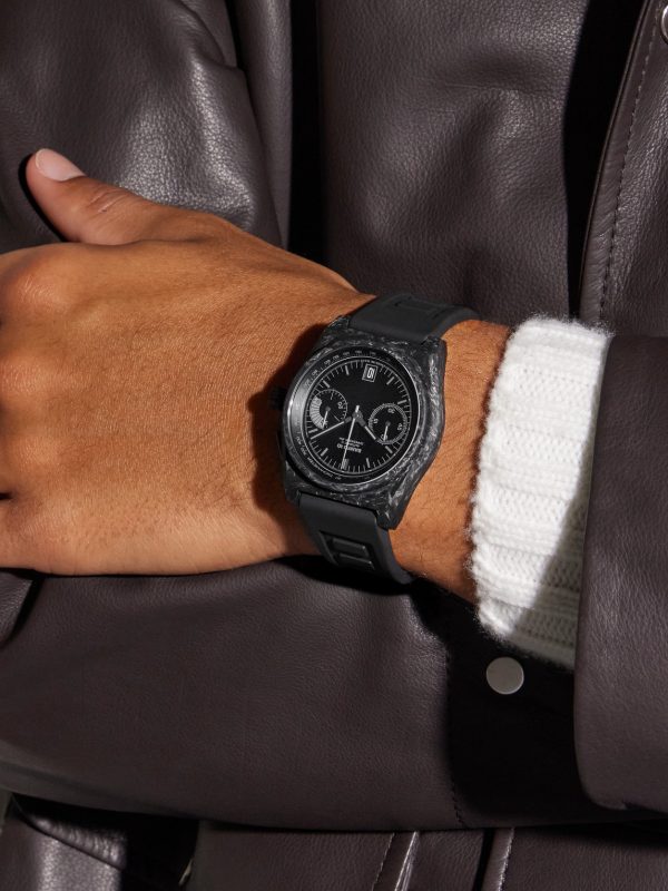 B347 Carbon Predator Automatic Chronograph 41.5mm Carbon Fibre and Rubber Watch, Ref. No. B3CABL.B2RUBL - OU