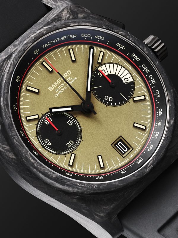 B347 Carbon Commando Automatic Chronograph 41.5mm Carbon Fibre and Rubber Watch, Ref. No. B3CAKH.B2RUBL - CU