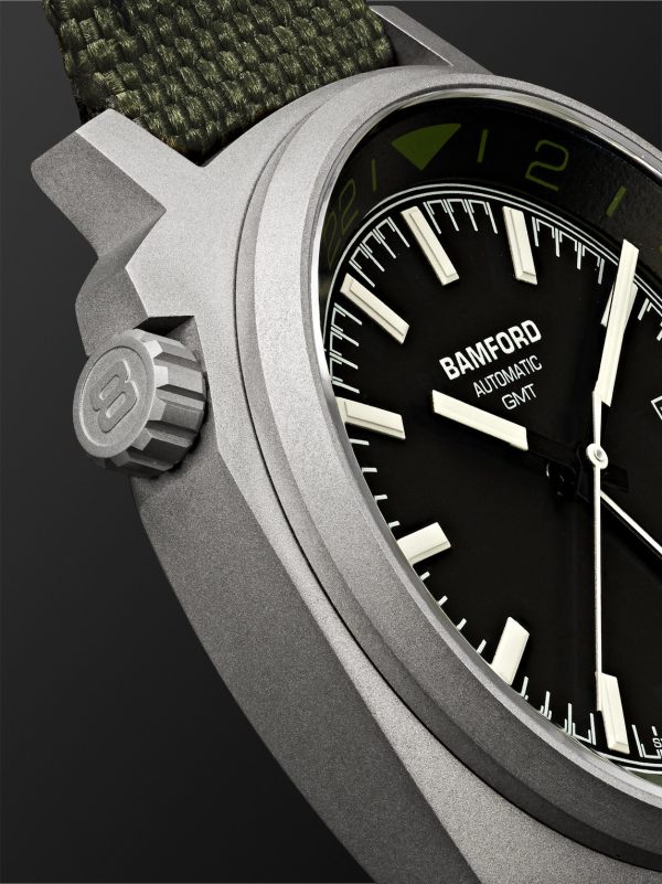 GMT Commando Limited Edition Automatic 40mm Titanium and CORDURA® Watch, Ref. No. GMTIBLGN.G1COKH - CU