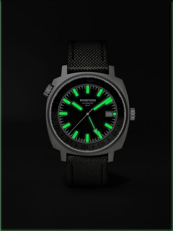 GMT Commando Limited Edition Automatic 40mm Titanium and CORDURA® Watch, Ref. No. GMTIBLGN.G1COKH - E5