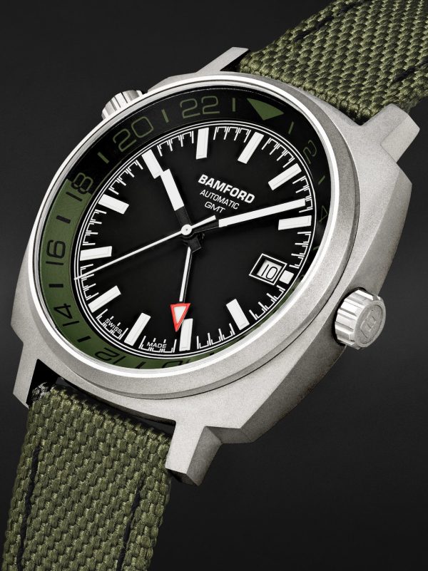 GMT Commando Limited Edition Automatic 40mm Titanium and CORDURA® Watch, Ref. No. GMTIBLGN.G1COKH - FR