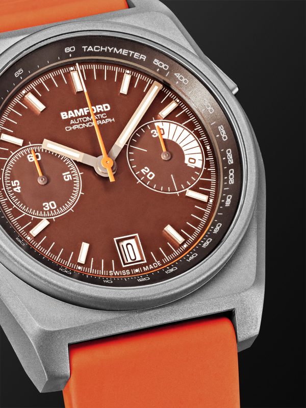 B347 Automatic Chronograph 41.5mm Titanium and Rubber Watch, Ref. No. B3TIBRFO.B2RUOR - CU B347 Automatic Chronograph 41.5mm Titanium and Rubber Watch, Ref. No. B3TIBRFO.B2RUOR - CU