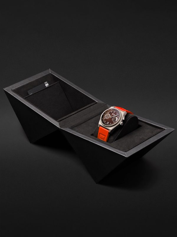 B347 Automatic Chronograph 41.5mm Titanium and Rubber Watch, Ref. No. B3TIBRFO.B2RUOR - E3 B347 Automatic Chronograph 41.5mm Titanium and Rubber Watch, Ref. No. B3TIBRFO.B2RUOR - E3