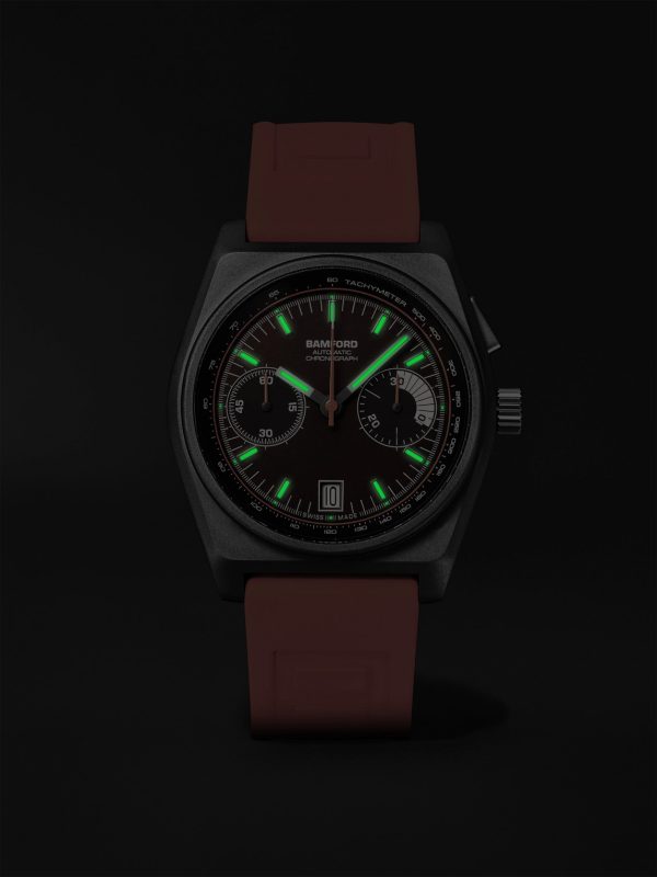 B347 Automatic Chronograph 41.5mm Titanium and Rubber Watch, Ref. No. B3TIBRFO.B2RUOR - E5 B347 Automatic Chronograph 41.5mm Titanium and Rubber Watch, Ref. No. B3TIBRFO.B2RUOR - E5