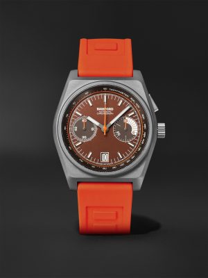 B347 Automatic Chronograph 41.5mm Titanium and Rubber Watch, Ref. No. B3TIBRFO.B2RUOR B347 Automatic Chronograph 41.5mm Titanium and Rubber Watch, Ref. No. B3TIBRFO.B2RUOR