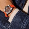 B347 Automatic Chronograph 41.5mm Titanium and Rubber Watch, Ref. No. B3TIBRFO.B2RUOR - OU B347 Automatic Chronograph 41.5mm Titanium and Rubber Watch, Ref. No. B3TIBRFO.B2RUOR - OU