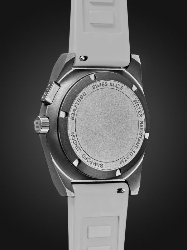 B347 Automatic Chronograph 41.5mm Titanium and Rubber Watch, Ref. No. B3TIGRWH.B2RUGR - BK B347 Automatic Chronograph 41.5mm Titanium and Rubber Watch, Ref. No. B3TIGRWH.B2RUGR - BK