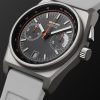 B347 Automatic Chronograph 41.5mm Titanium and Rubber Watch, Ref. No. B3TIGRWH.B2RUGR - FR B347 Automatic Chronograph 41.5mm Titanium and Rubber Watch, Ref. No. B3TIGRWH.B2RUGR - FR