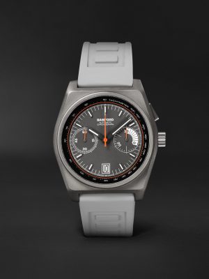 B347 Automatic Chronograph 41.5mm Titanium and Rubber Watch, Ref. No. B3TIGRWH.B2RUGR B347 Automatic Chronograph 41.5mm Titanium and Rubber Watch, Ref. No. B3TIGRWH.B2RUGR