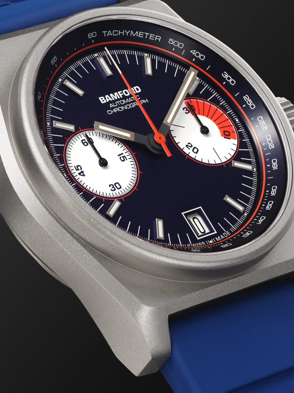 B347 Automatic Chronograph 41.5mm Titanium and Rubber Watch, Ref. No. B3TINAFO.B2RUNA - CU B347 Automatic Chronograph 41.5mm Titanium and Rubber Watch, Ref. No. B3TINAFO.B2RUNA - CU