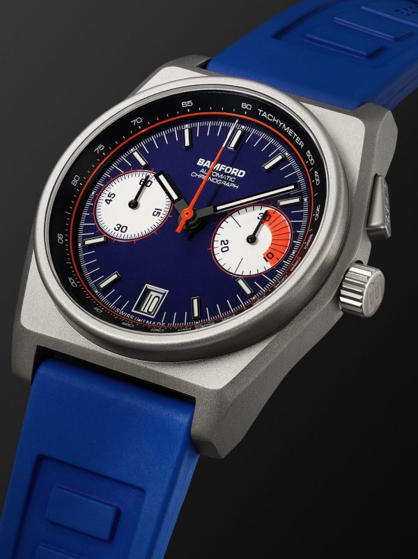 B347 Automatic Chronograph 41.5mm Titanium and Rubber Watch, Ref. No. B3TINAFO.B2RUNA - FR B347 Automatic Chronograph 41.5mm Titanium and Rubber Watch, Ref. No. B3TINAFO.B2RUNA - FR