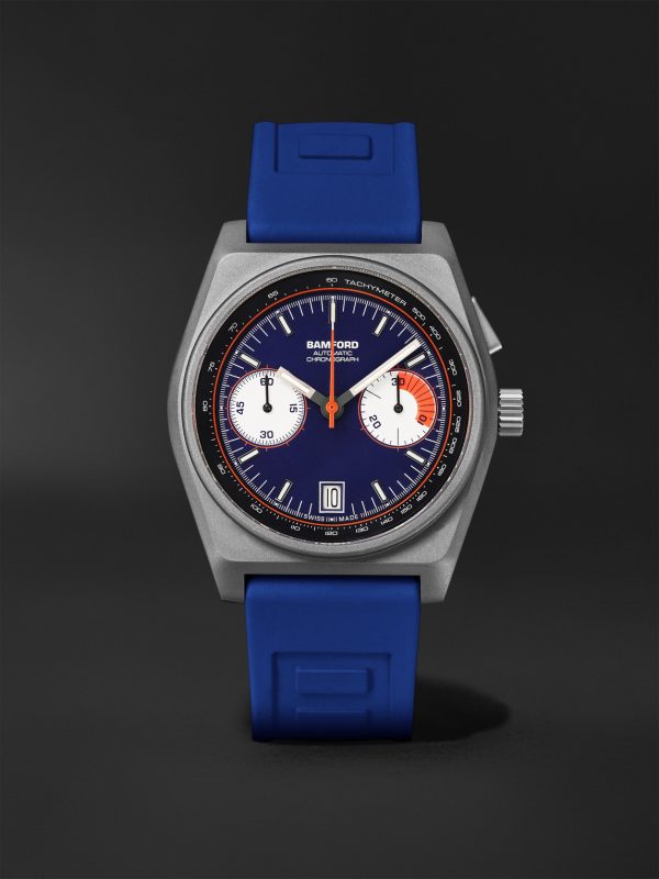 B347 Automatic Chronograph 41.5mm Titanium and Rubber Watch, Ref. No. B3TINAFO.B2RUNA B347 Automatic Chronograph 41.5mm Titanium and Rubber Watch, Ref. No. B3TINAFO.B2RUNA