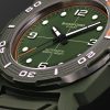 D-300 Automatic 42mm Ceramic and Rubber Watch, Ref. No. D3CEGROR.D2RUGR - CU