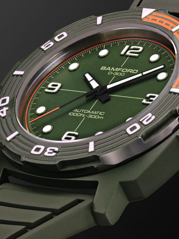 D-300 Automatic 42mm Ceramic and Rubber Watch, Ref. No. D3CEGROR.D2RUGR - CU