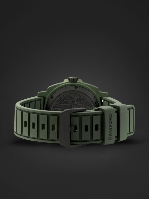 D-300 Automatic 42mm Ceramic and Rubber Watch, Ref. No. D3CEGROR.D2RUGR - E2