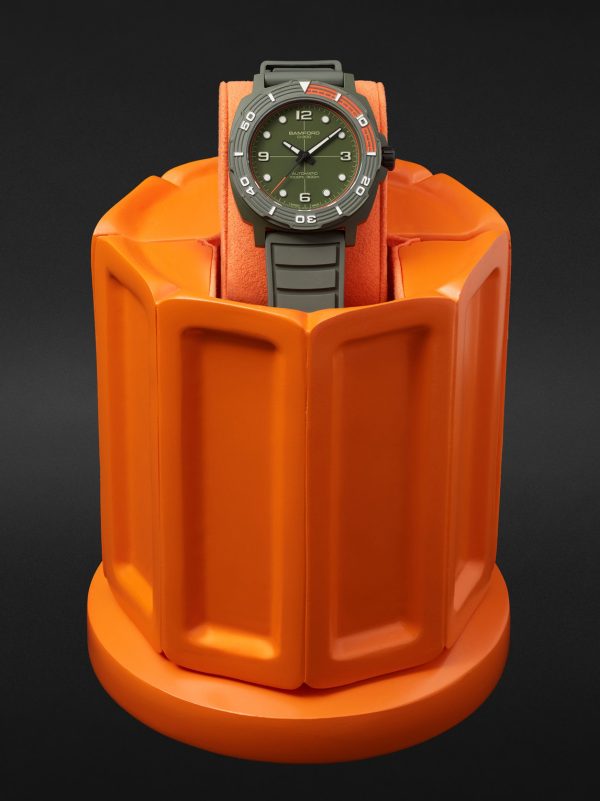 D-300 Automatic 42mm Ceramic and Rubber Watch, Ref. No. D3CEGROR.D2RUGR - E3