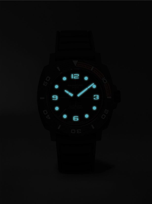 D-300 Automatic 42mm Ceramic and Rubber Watch, Ref. No. D3CEGROR.D2RUGR - E5