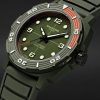 D-300 Automatic 42mm Ceramic and Rubber Watch, Ref. No. D3CEGROR.D2RUGR - FR