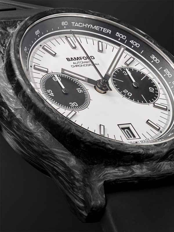 B347 Carbon Panda Automatic Chronograph 41.5mm Carbon Fibre and Rubber Watch, Ref. No. B3CAWHBL.B2RUBL - CU B347 Carbon Panda Automatic Chronograph 41.5mm Carbon Fibre and Rubber Watch, Ref. No. B3CAWHBL.B2RUBL - CU