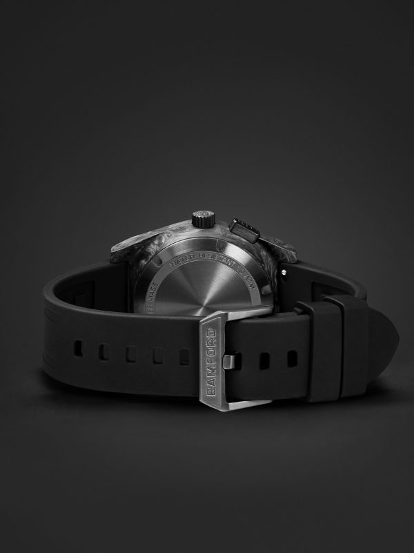 B347 Carbon Panda Automatic Chronograph 41.5mm Carbon Fibre and Rubber Watch, Ref. No. B3CAWHBL.B2RUBL - E2 B347 Carbon Panda Automatic Chronograph 41.5mm Carbon Fibre and Rubber Watch, Ref. No. B3CAWHBL.B2RUBL - E2