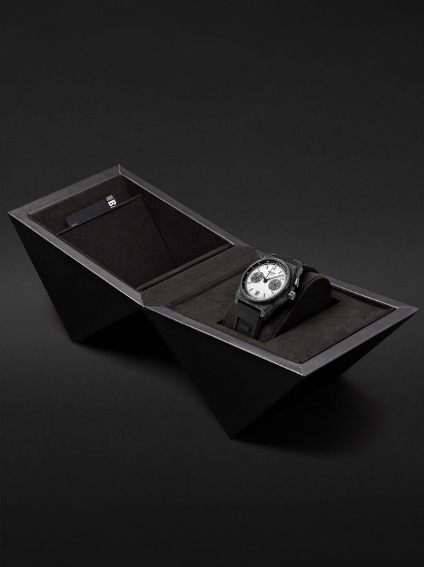 B347 Carbon Panda Automatic Chronograph 41.5mm Carbon Fibre and Rubber Watch, Ref. No. B3CAWHBL.B2RUBL - E3 B347 Carbon Panda Automatic Chronograph 41.5mm Carbon Fibre and Rubber Watch, Ref. No. B3CAWHBL.B2RUBL - E3