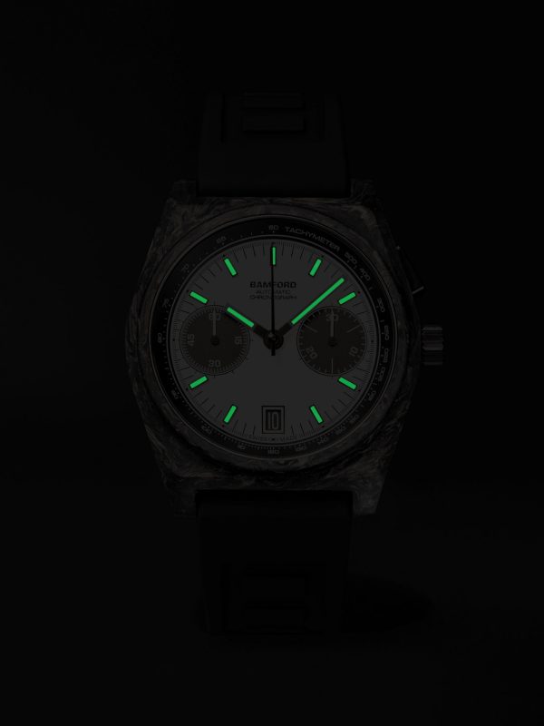 B347 Carbon Panda Automatic Chronograph 41.5mm Carbon Fibre and Rubber Watch, Ref. No. B3CAWHBL.B2RUBL - E5 B347 Carbon Panda Automatic Chronograph 41.5mm Carbon Fibre and Rubber Watch, Ref. No. B3CAWHBL.B2RUBL - E5